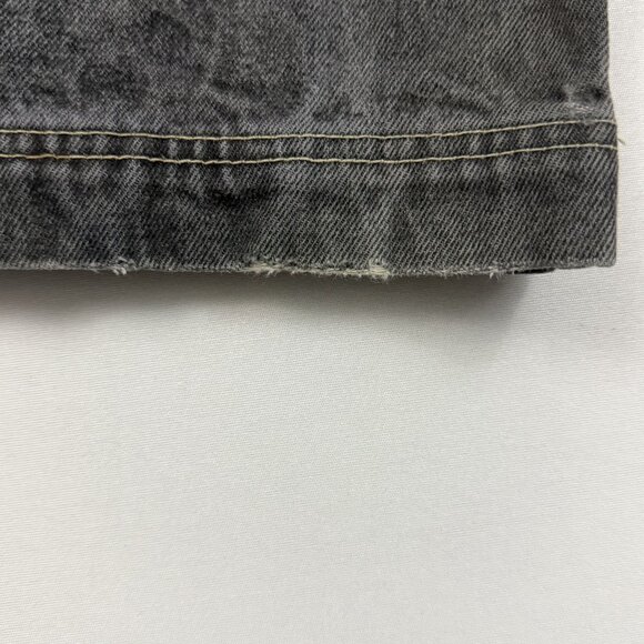 Fubu Jeans Men's Size 38 x 31 Y2K Relaxed Fit Stonewashed Black Denim Jeans - Picture 14 of 16